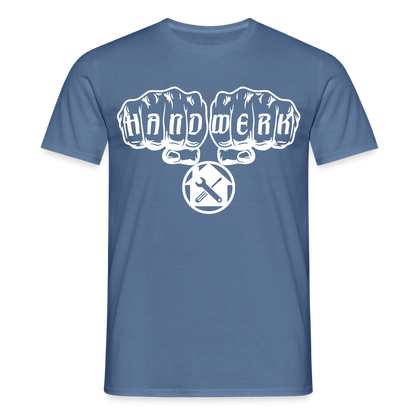Unisex T-Shirt "Hausmeister" Taubenblau Männer T-Shirt