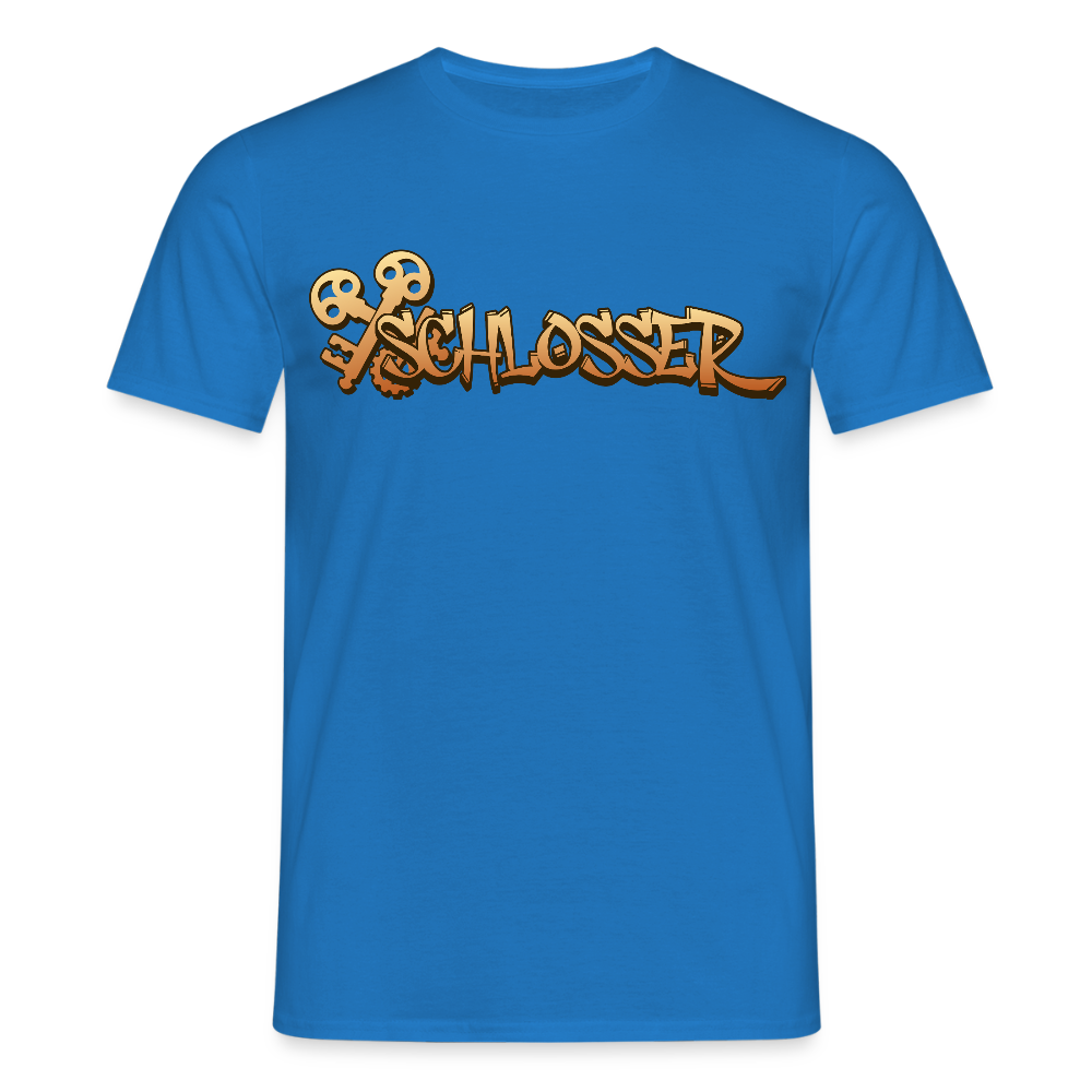 Unisex T-Shirt "Schlosser" Royalblau Männer T-Shirt