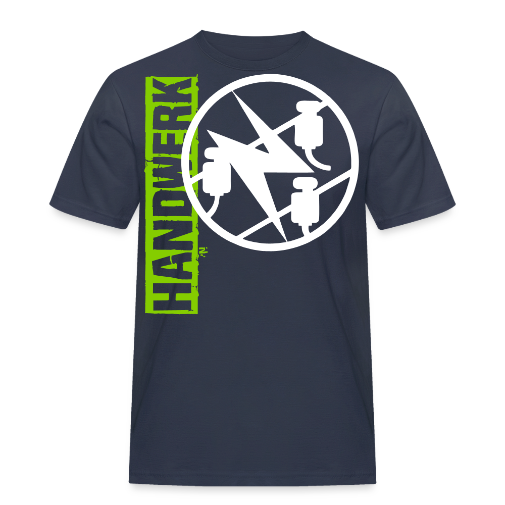Unisex Workwear T-Shirt "Elektriker" Navy Männer Workwear T-Shirt