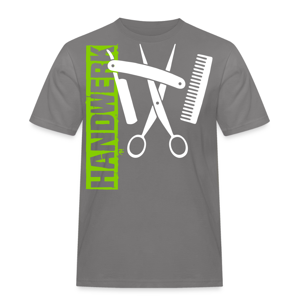 Unisex Workwear T-Shirt "Friseur" - Grau
