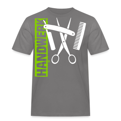 Unisex Workwear T-Shirt "Friseur" Grau Männer Workwear T-Shirt