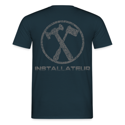 Unisex T-Shirt "Installateur" Navy Männer T-Shirt
