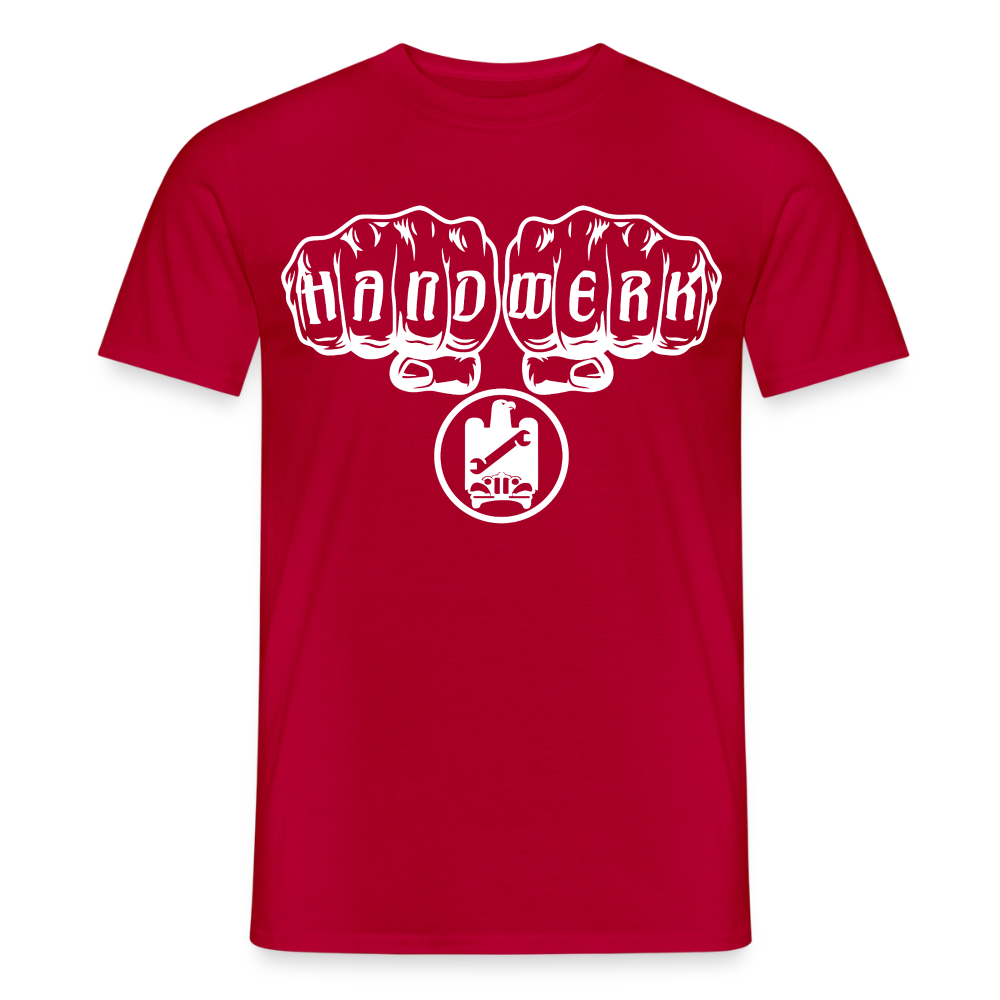 Unisex KFZ-Mechaniker T-Shirt von Spreadconnect, Männer T-Shirt mit Handwerksdesign, grafisches Druckmuster auf weißem Stoff