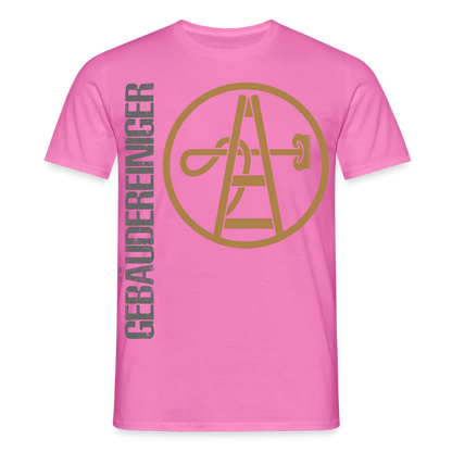 Unisex T-Shirt "Gebäudereiniger" Pink Männer T-Shirt