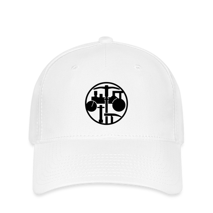 Flexfit Cap "Strassenbauer" Weiß Flexfit Cap