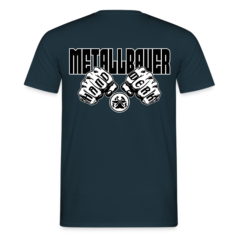 Unisex T-Shirt "Metallbauer" Navy Männer T-Shirt