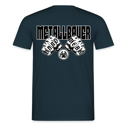 Unisex T-Shirt "Metallbauer" Navy Männer T-Shirt