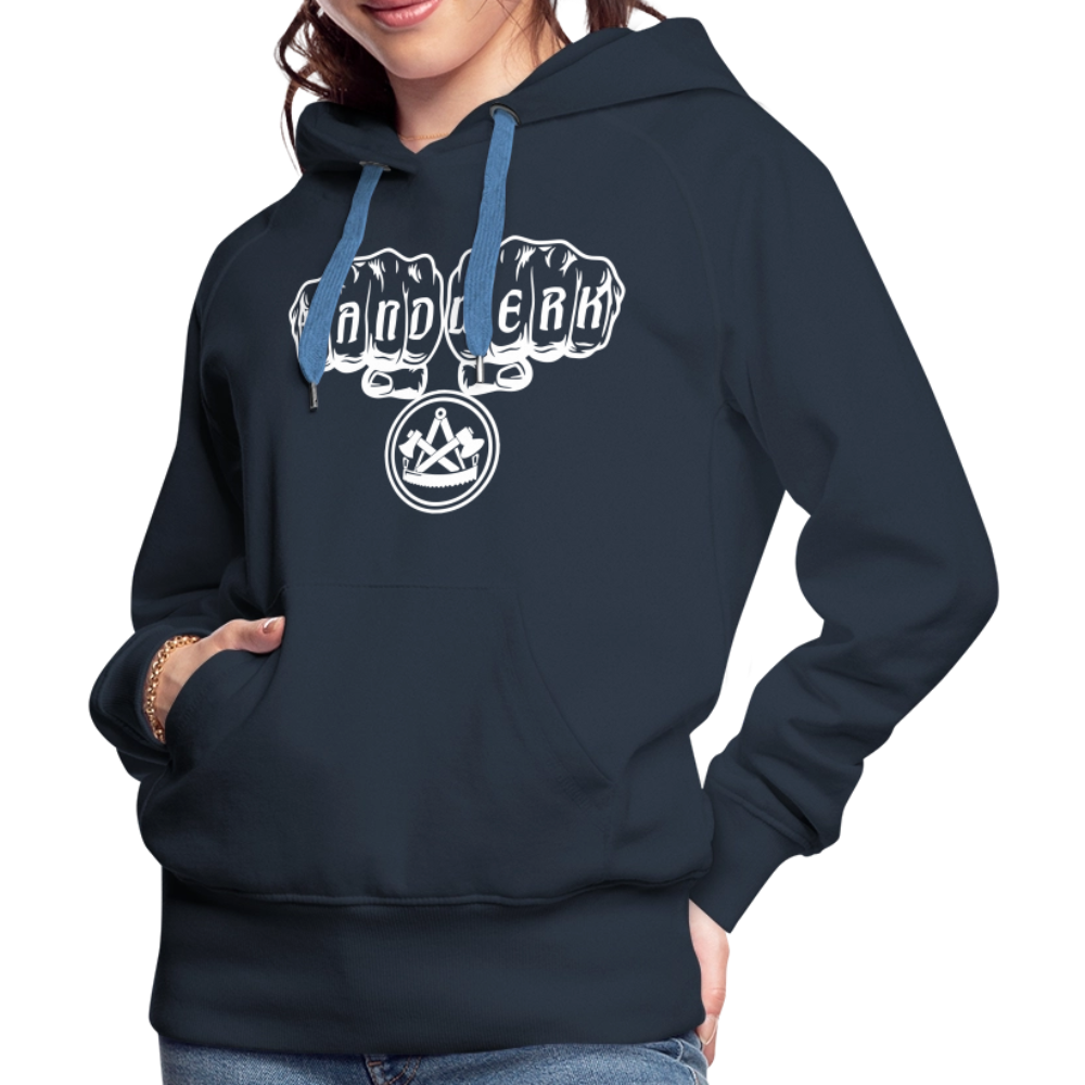 Frauen Premium Hoodie "Zimmermann" - Navy