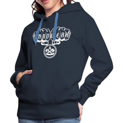 Frauen Premium Hoodie "Zimmermann" - Navy