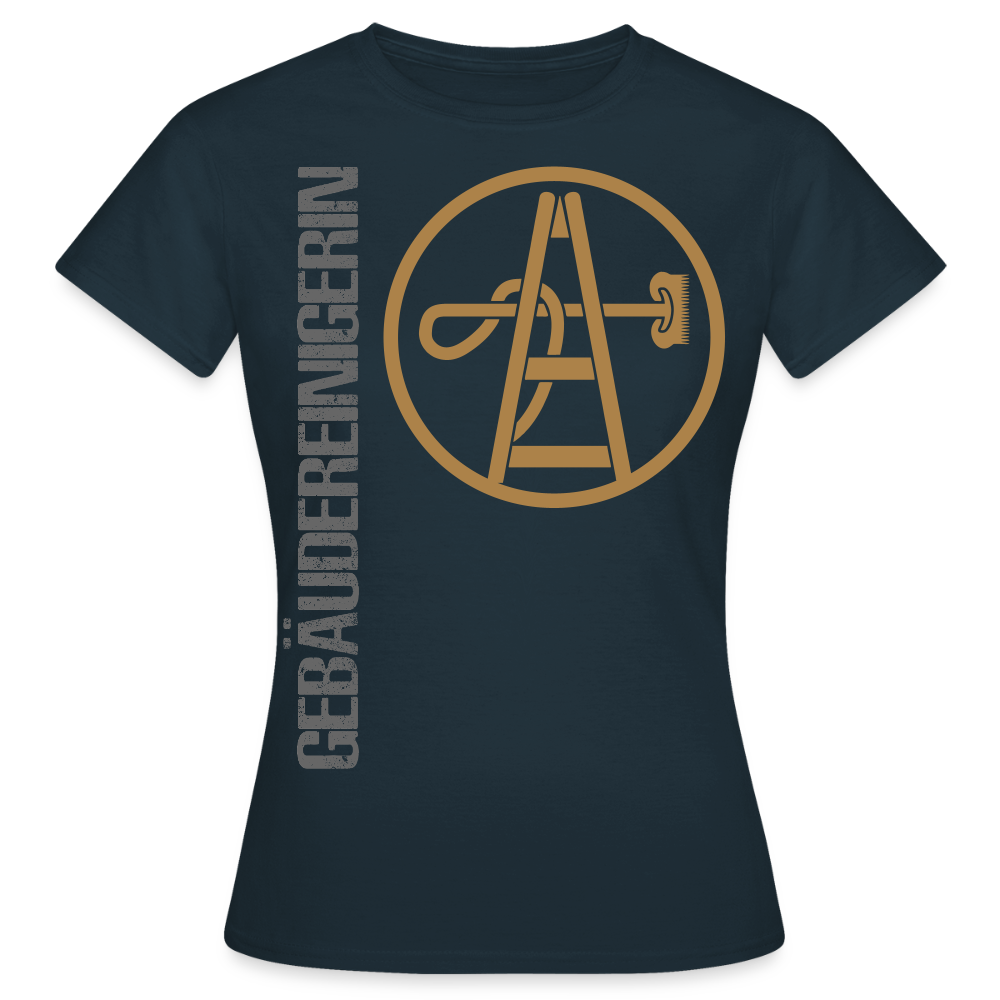 Frauen T-Shirt "Gebäudereinigerin" - Navy