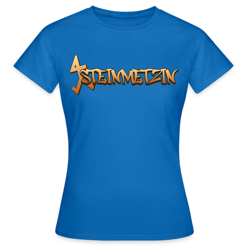 Frauen T-Shirt "Steinmetzin" Royalblau Frauen T-Shirt
