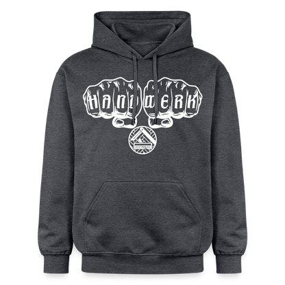 Gildan Unisex Softstyle® "Parkettleger" Dunkelgrau meliert Gildan Unisex Softstyle® Midweight Hoodie