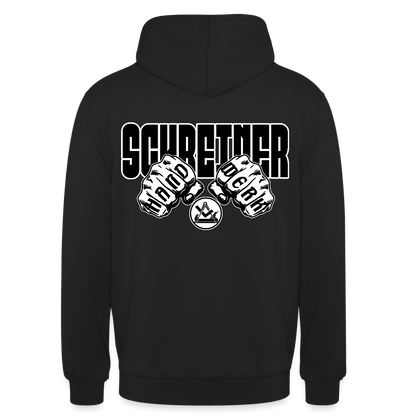 Unisex Hoodie "Schreiner" (beidseitig bedruckt) Schwarz Unisex Hoodie