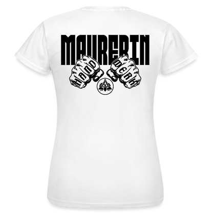 Frauen T-Shirt "Maurerin" (beidseitig bedruckt) Weiß Frauen T-Shirt