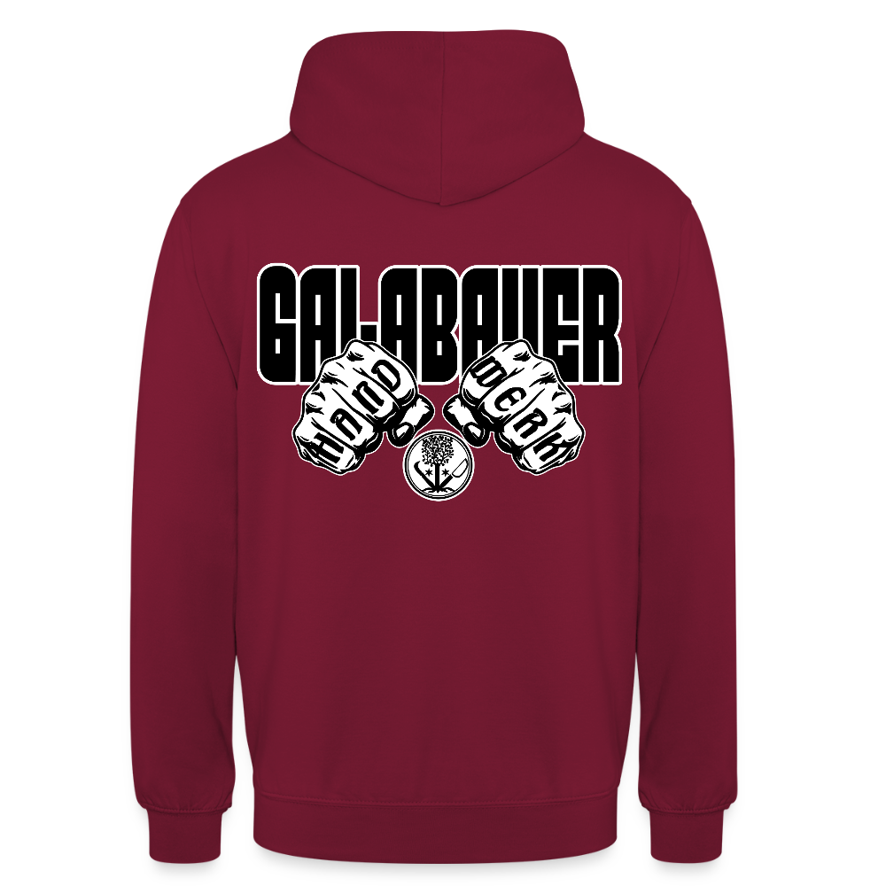 Unisex Hoodie "GaLaBauer" (beidseitig bedruckt) Bordeaux Unisex Hoodie