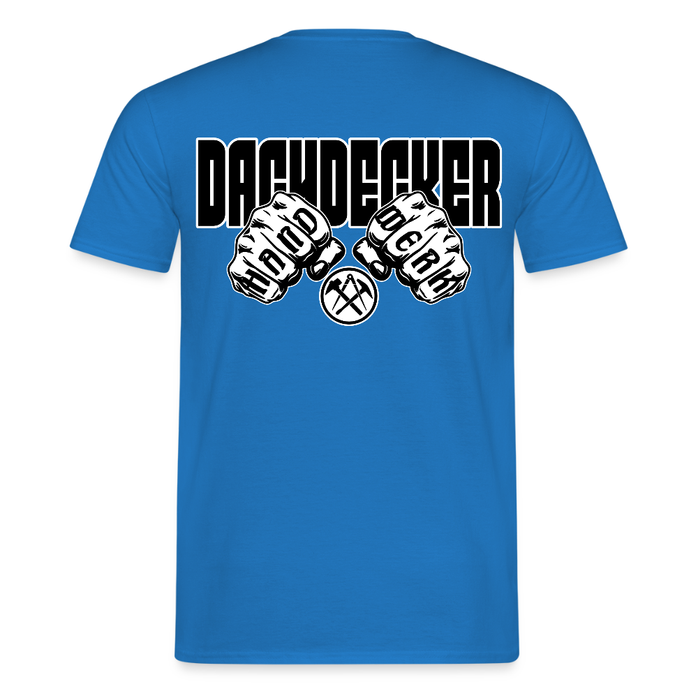 Unisex T-Shirt "Dachdecker" Royalblau Männer T-Shirt