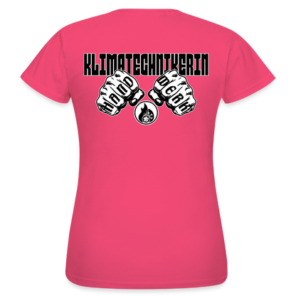 Frauen T-Shirt "Klimatechnikerin" (beidseitig bedruckt) - Azalea