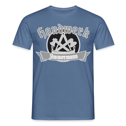 Unisex T-Shirt "Zimmermann" Taubenblau Männer T-Shirt