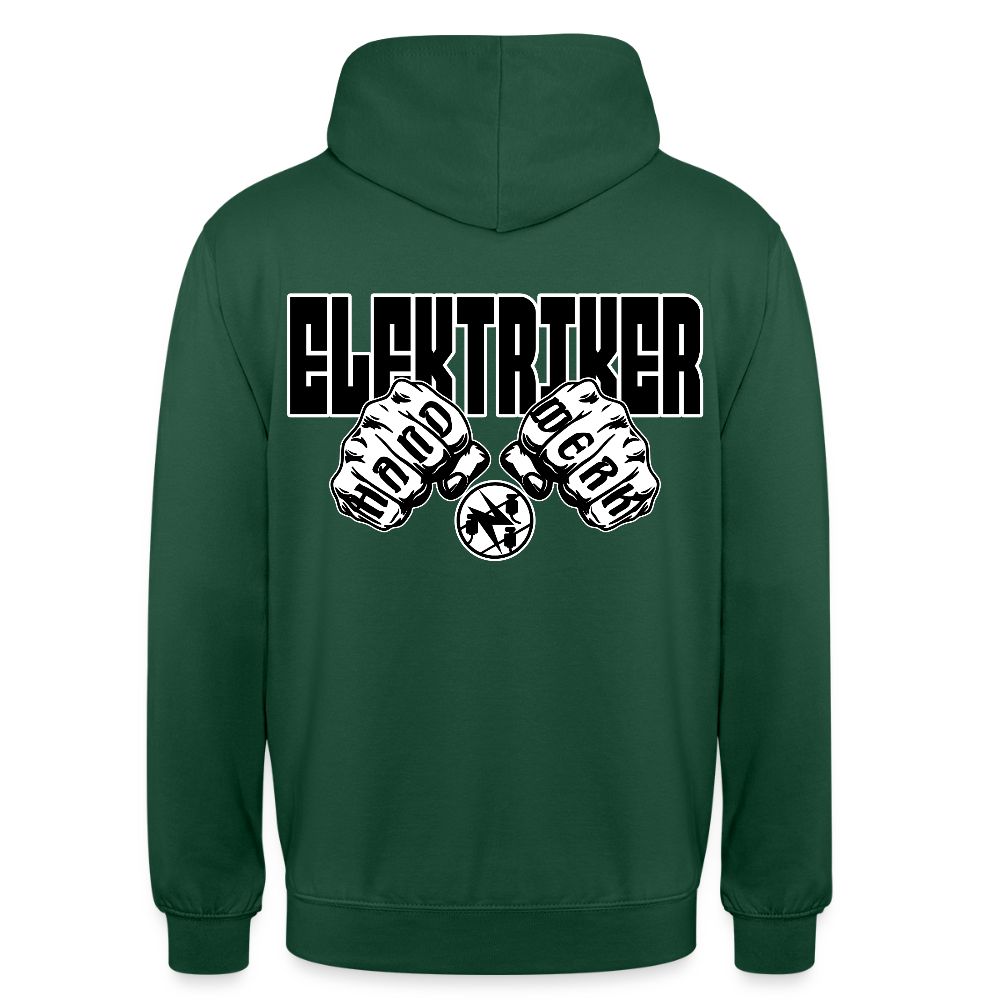 Unisex Hoodie "Elektriker" Flaschengrün Unisex Hoodie