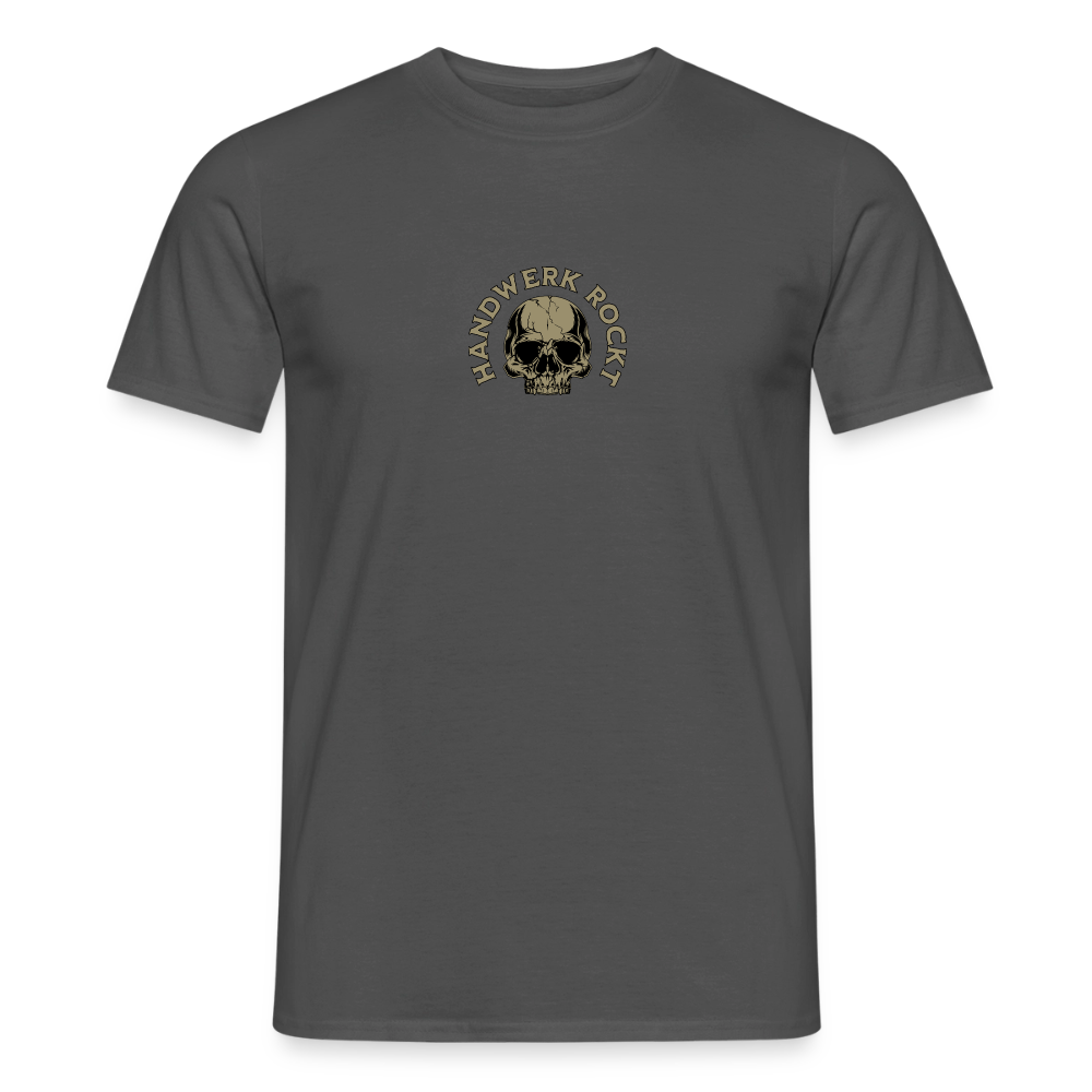 Unisex Männer T-Shirt "Handwerk-Rockt" von Spreadconnect, beidseitig bedruckt mit handwerksbezogenem Design, bequem und modisch