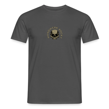 Unisex Männer T-Shirt "Handwerk-Rockt" von Spreadconnect, beidseitig bedruckt mit handwerksbezogenem Design, bequem und modisch