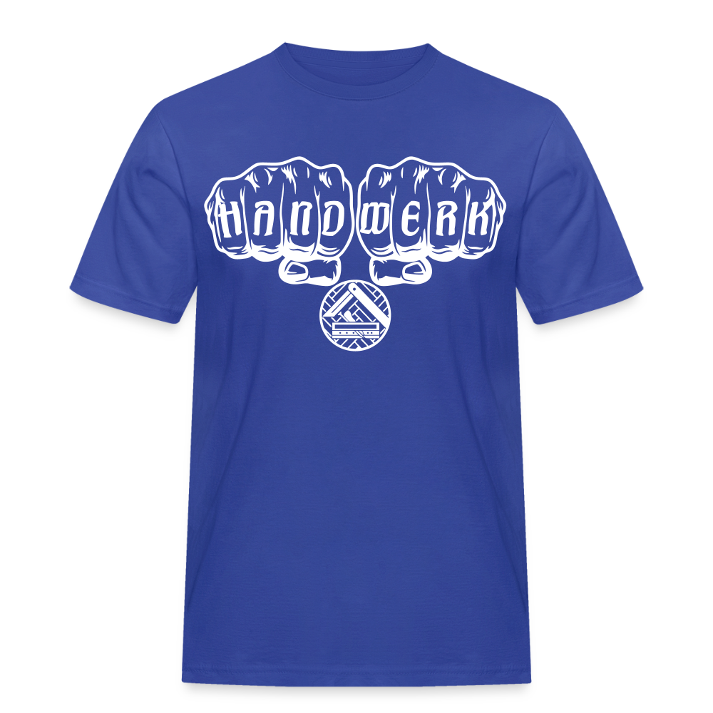 Männer Workwear T-Shirt "Parkettleger" Royalblau Männer Workwear T-Shirt