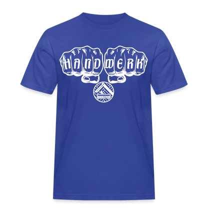 Männer Workwear T-Shirt "Parkettleger" Royalblau Männer Workwear T-Shirt