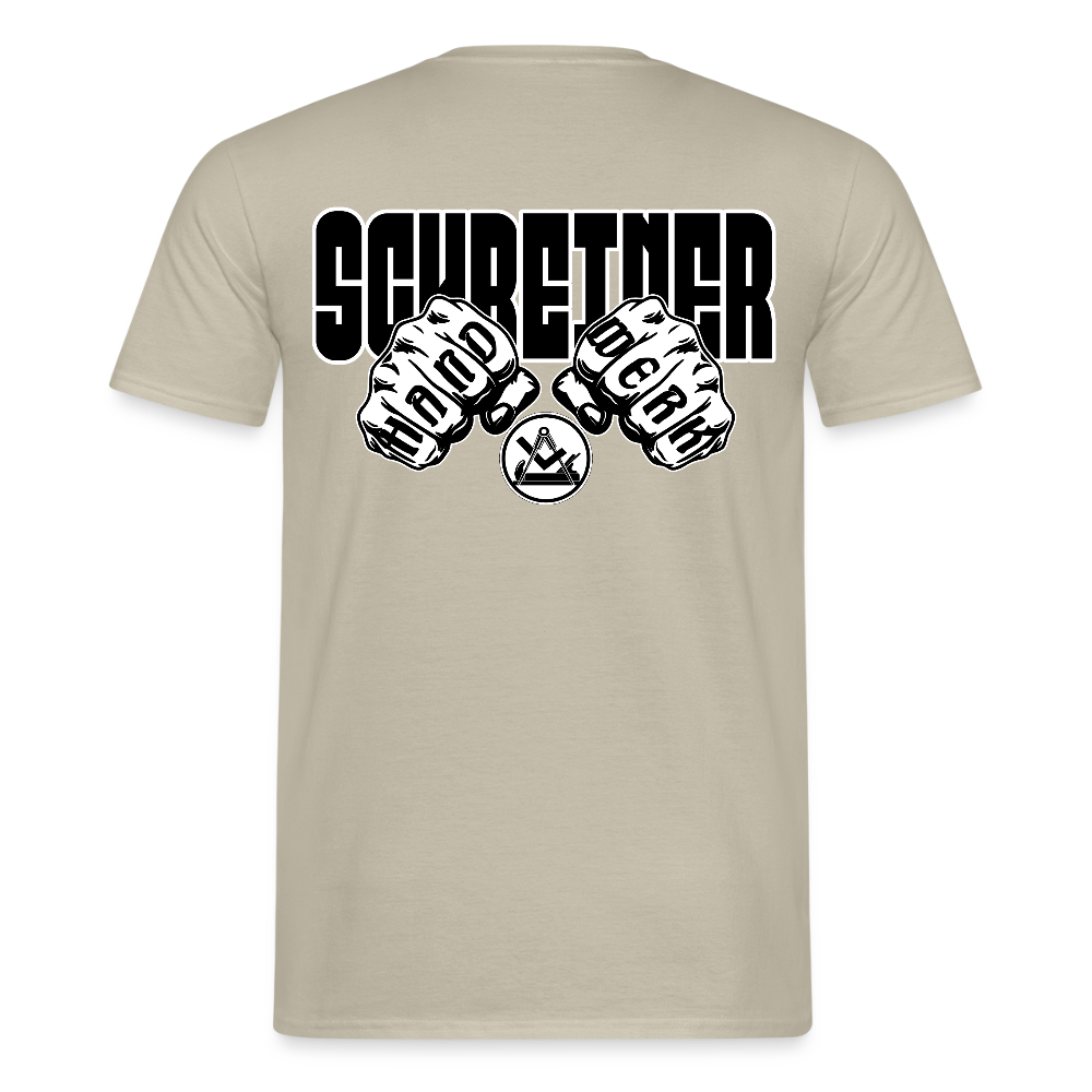 Unisex T-Shirt "Schreiner" Sandbeige Männer T-Shirt