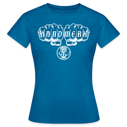 Frauen T-Shirt "GaLaBauer" Antikblaues Saphir meliert Frauen T-Shirt