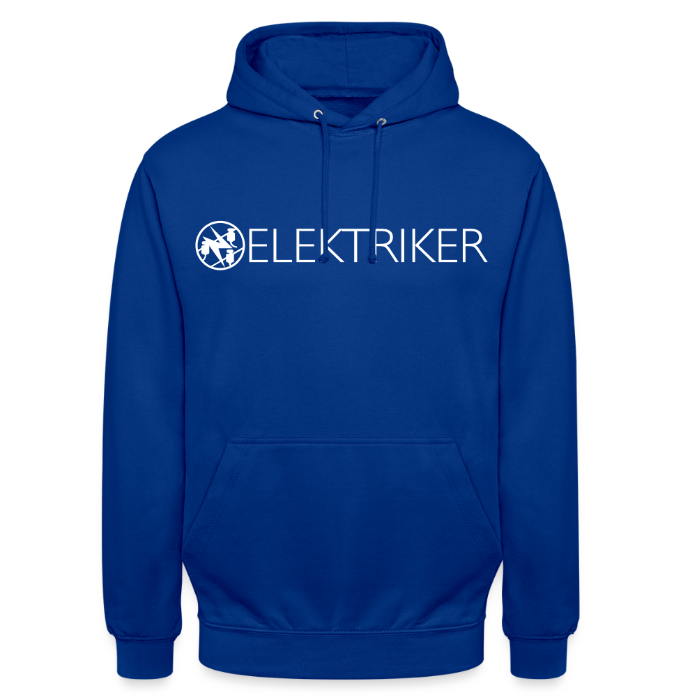 Unisex Hoodie "Elektriker" Royalblau Unisex Hoodie