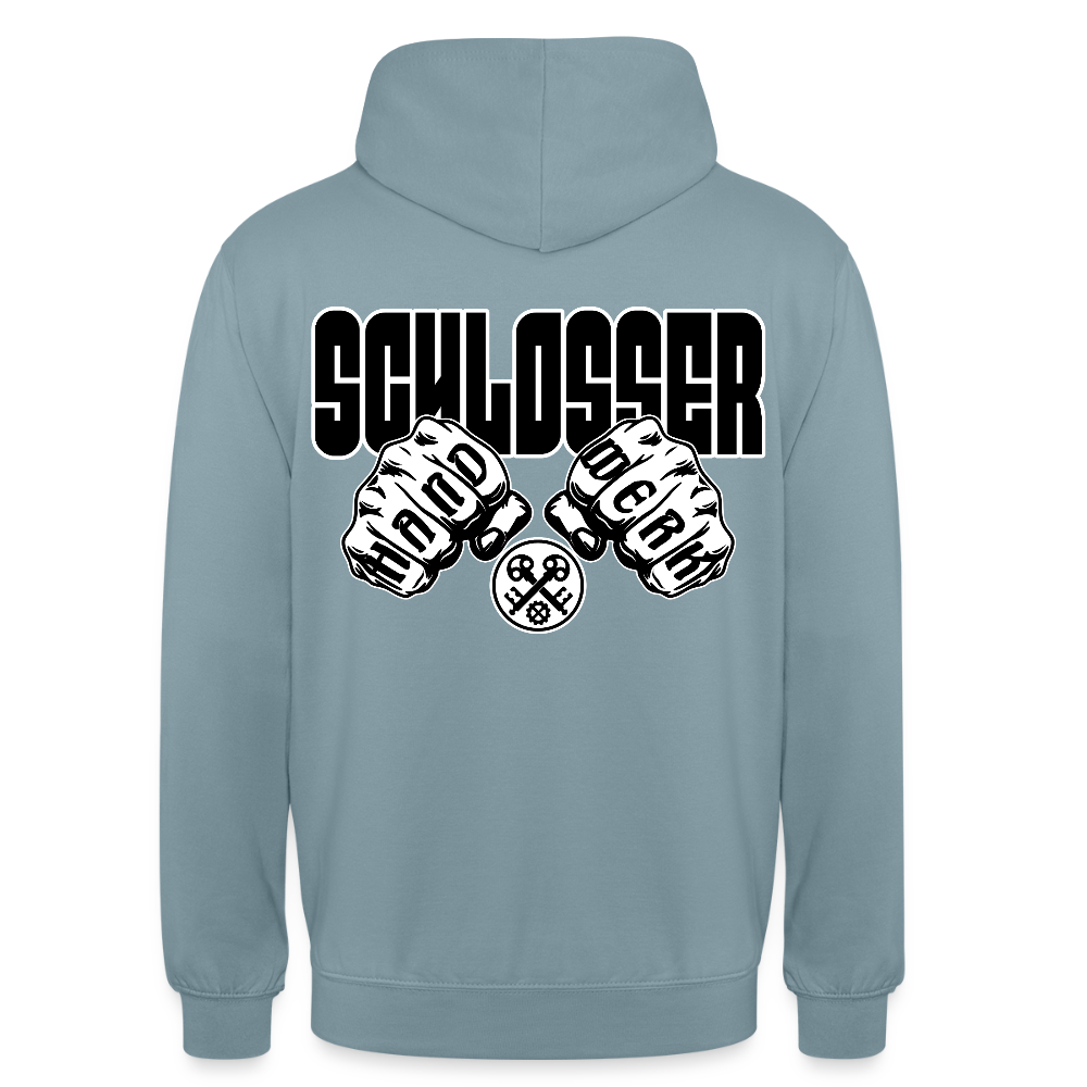 Unisex Hoodie "Schlosser" Nebelblau Unisex Hoodie