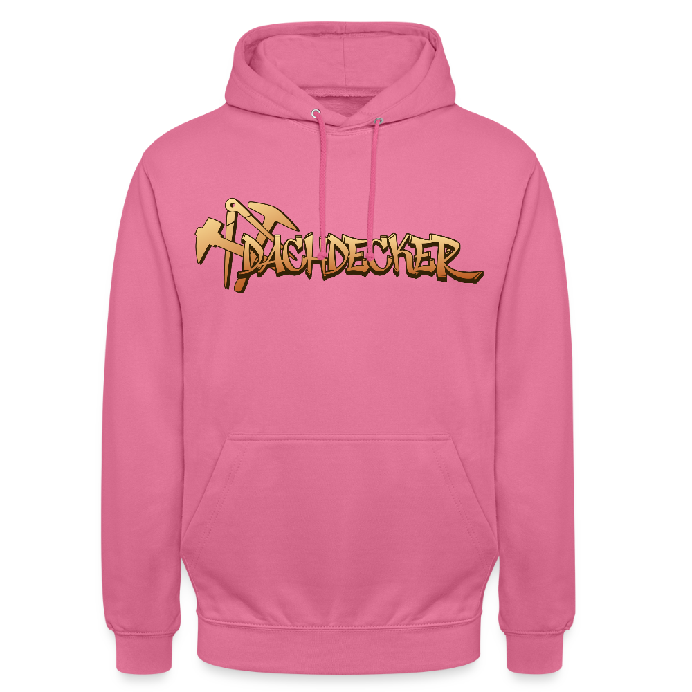 Unisex Hoodie "Dachdecker" Pink Unisex Hoodie