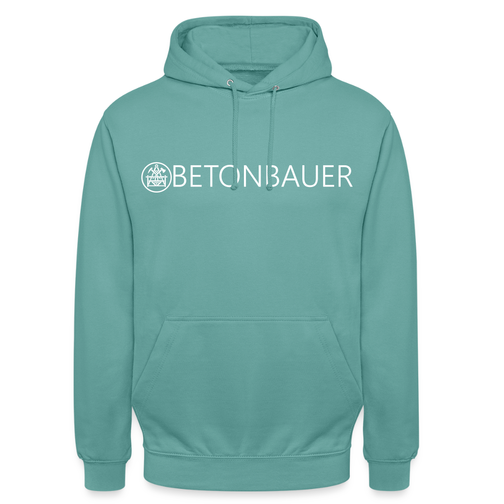 Unisex Hoodie "Betonbauer" Pastelltürkis Unisex Hoodie