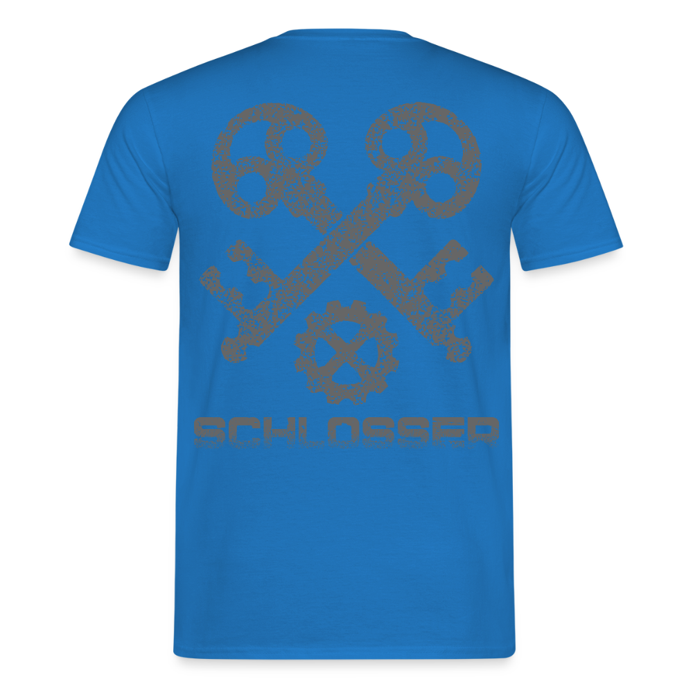 Unisex T-Shirt "Schlosser" Royalblau Männer T-Shirt