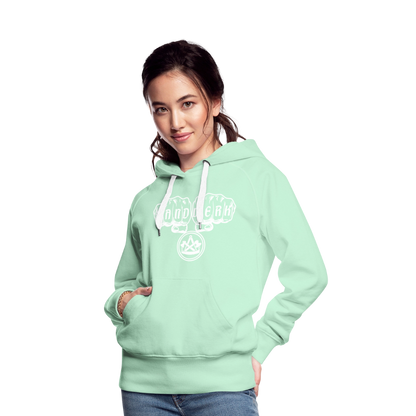 Frauen Premium Hoodie "Zimmermann" - helles Mintgrün