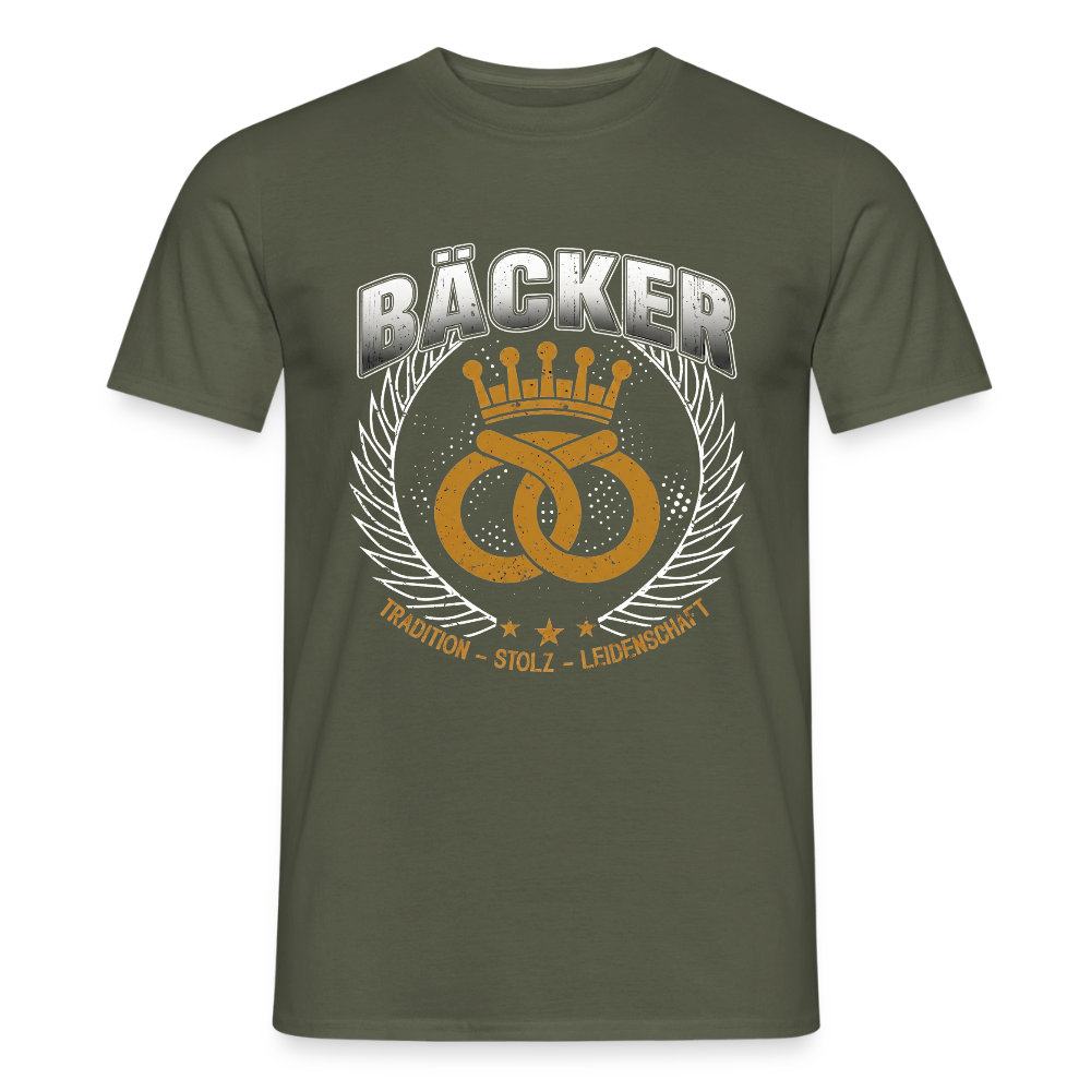 Unisex Tradition Bäcker T-Shirt für Männer, Spreadconnect, weiße Baumwoll-T-Shirt mit Bäckerei-Design, bequem und stylisch