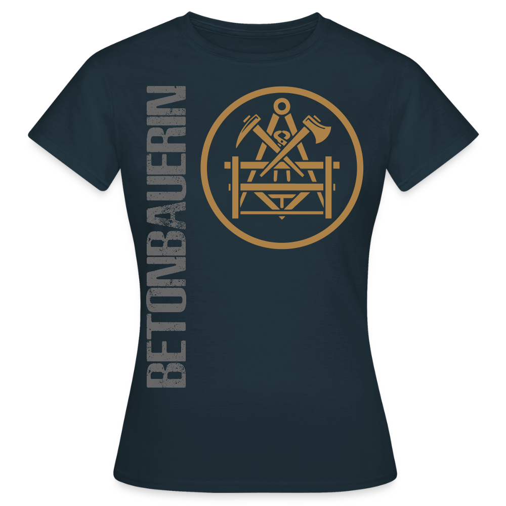 Frauen T-Shirt "Betonbauerin" Navy Frauen T-Shirt