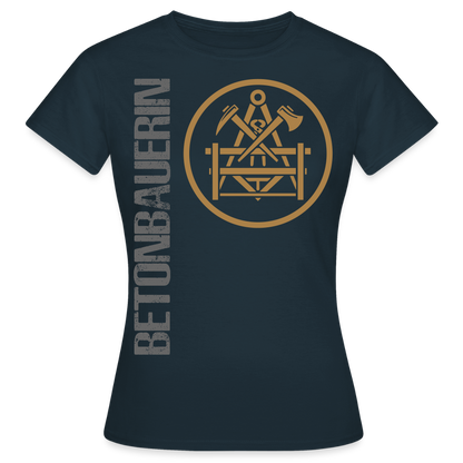 Frauen T-Shirt "Betonbauerin" Navy Frauen T-Shirt