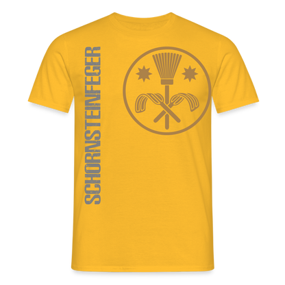 Unisex T-Shirt "Schornsteinfeger" Gelb Männer T-Shirt