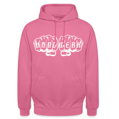 Unisex Hoodie "Handwerk" Pink Unisex Hoodie