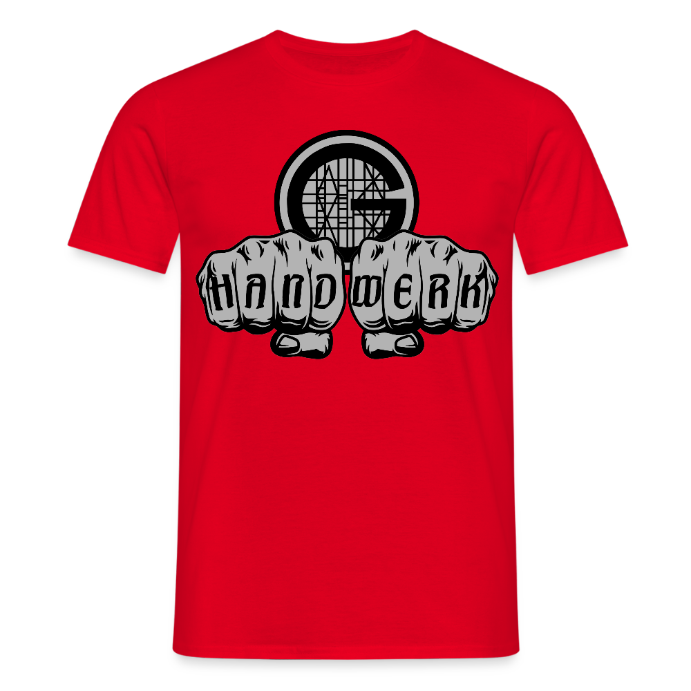 Unisex T-Shirt "Gerüstbauer" Rot Männer T-Shirt