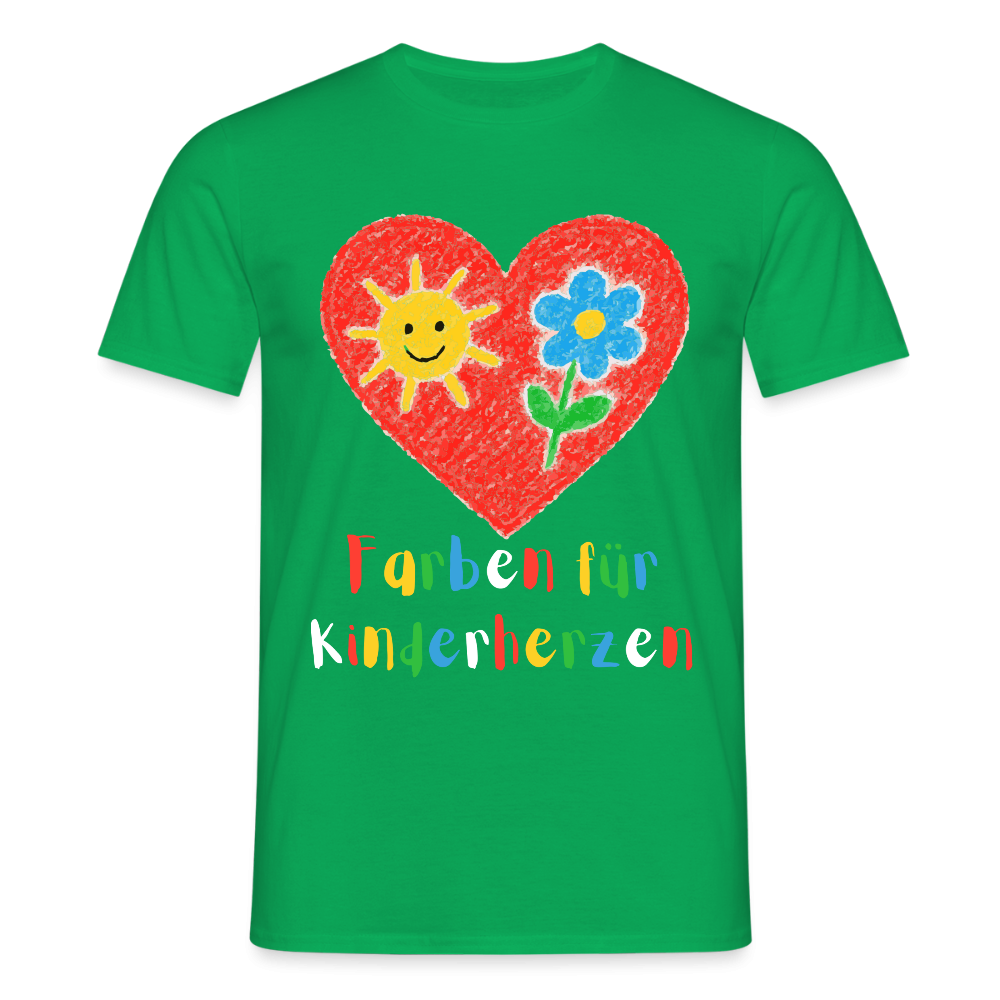 Unisex T-Shirt "Farben für Kinderherzen" Kelly Green Männer T-Shirt