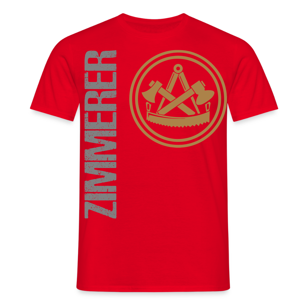 Unisex T-Shirt "Zimmerer" Rot Männer T-Shirt