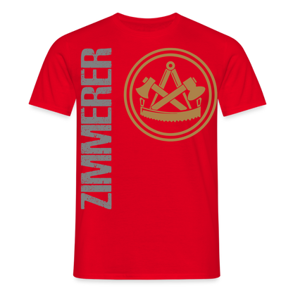 Unisex T-Shirt "Zimmerer" Rot Männer T-Shirt