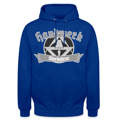 Unisex Hoodie "Stuckateur" Royalblau Unisex Hoodie