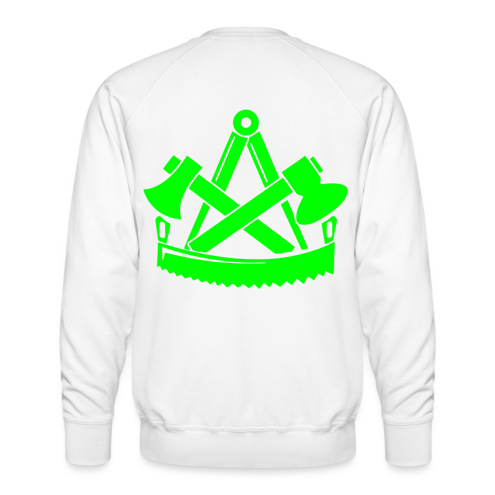 Unisex Premium Pullover "Zimmermann" neongrün Männer Premium Pullover
