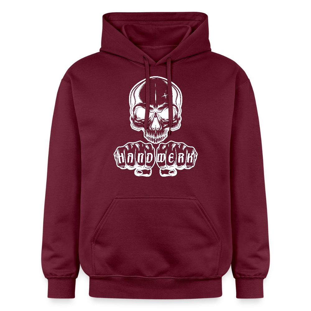 Gildan Unisex Softstyle® Skull-Handwerk Maroon Gildan Unisex Softstyle® Midweight Hoodie