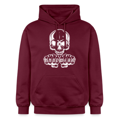 Gildan Unisex Softstyle® Skull-Handwerk Maroon Gildan Unisex Softstyle® Midweight Hoodie