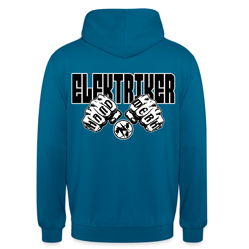 Unisex Hoodie "Elektriker" Tiefseeblau Unisex Hoodie