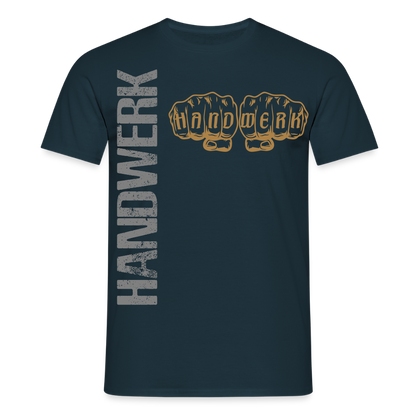 Unisex T-Shirt "Handwerk24" Navy Männer T-Shirt